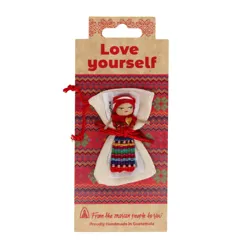 worry doll with bag - love yourself