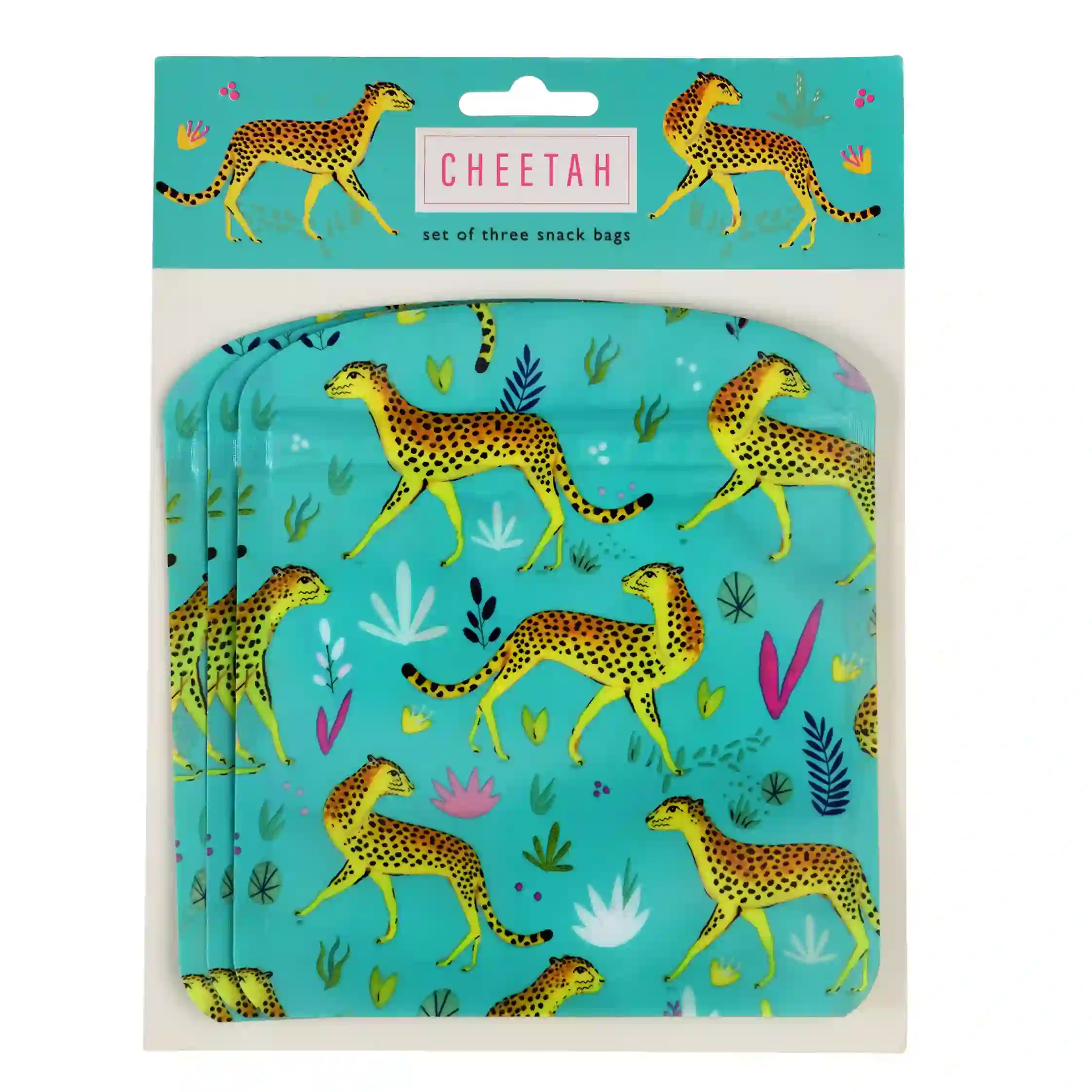 reusable snack bags (set of 3) - cheetah