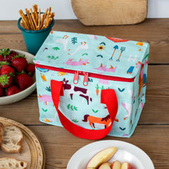 isolierte lunchtasche - farmyard