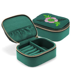mini travel jewellery box - wild rose