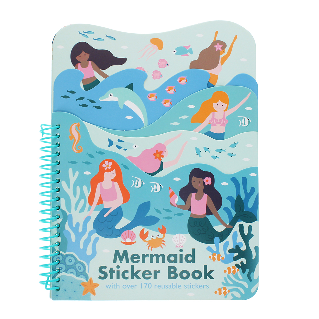 reusable sticker book - mermaid