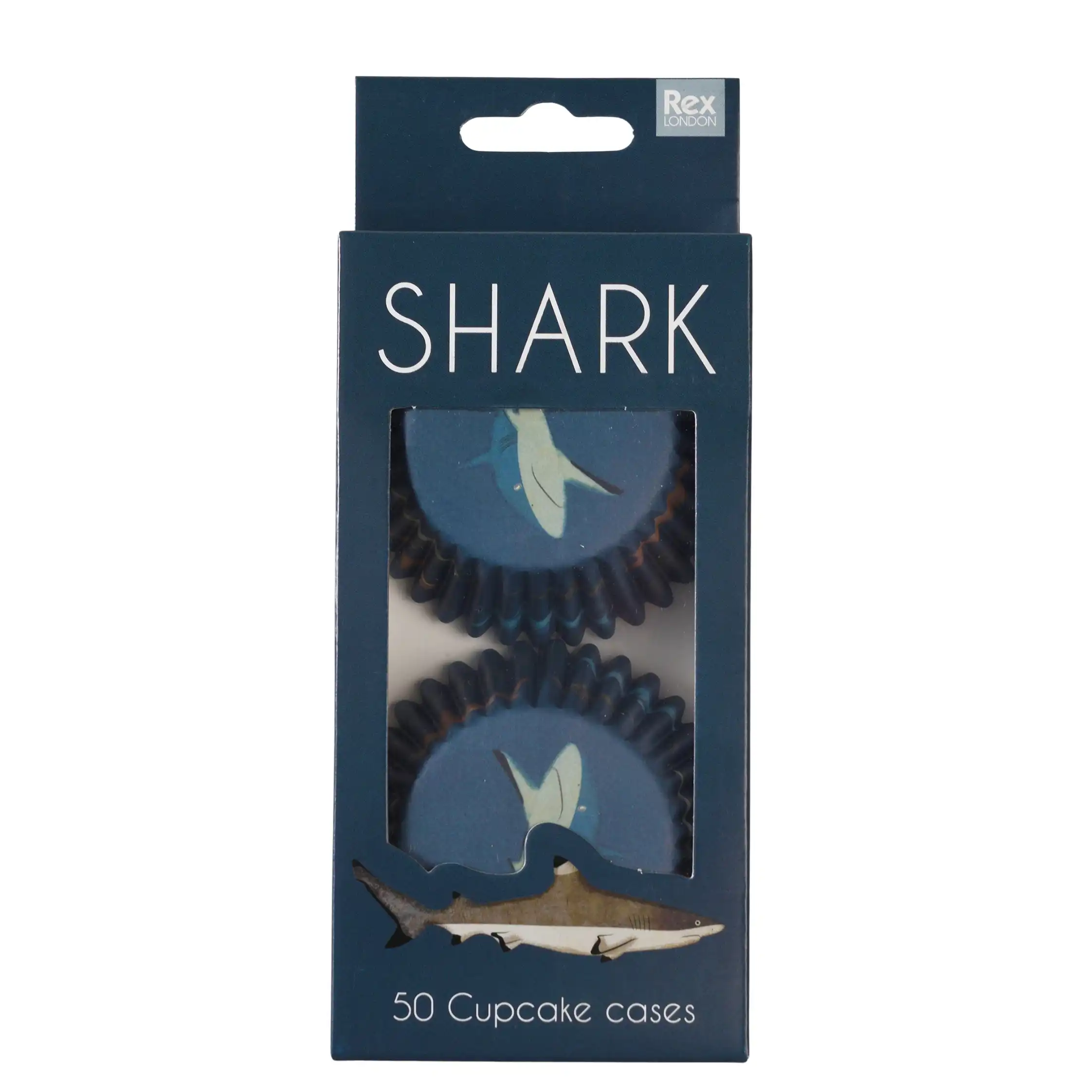 cupcake cases (pack of 50) - sharks