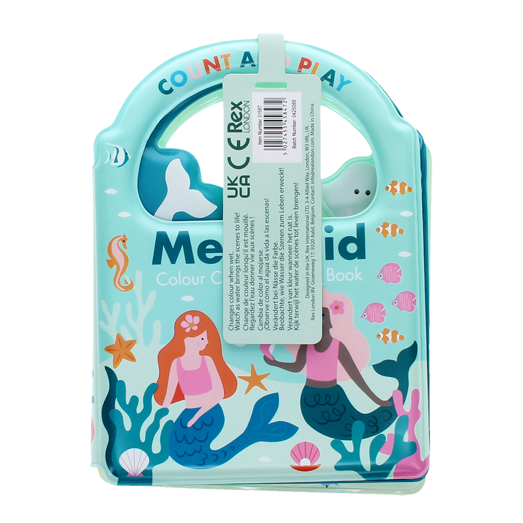 colour changing bath book - mermaids