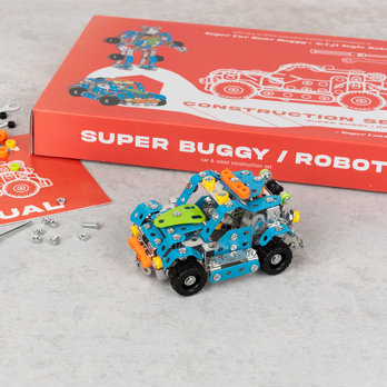 large construction set - robot and dune buggy