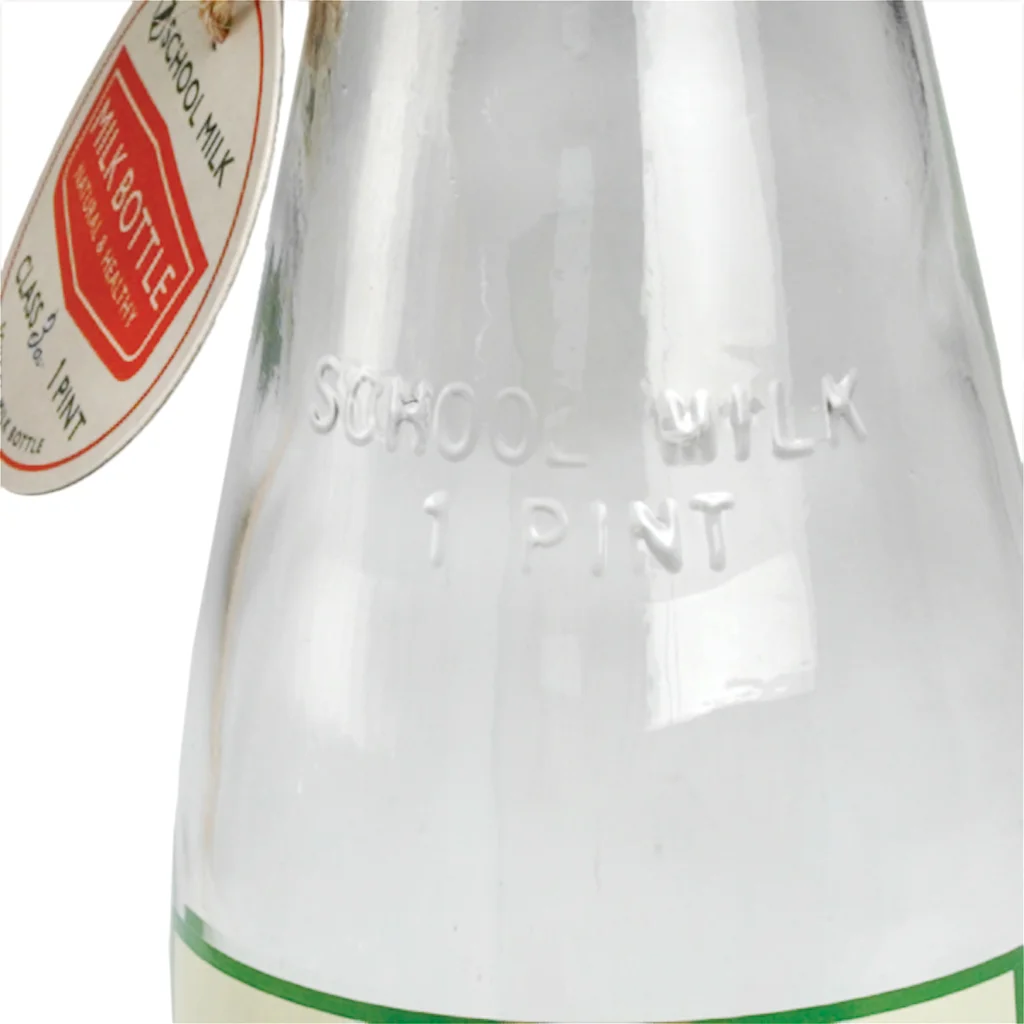 school milk bottle (1 pint)