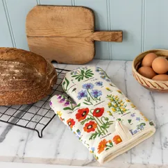 single oven mitt - wild flowers