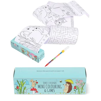 mini colouring and games - forest friends mini colouring and games - forest friends