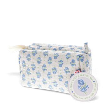 trousse de maquillage matelassée - cornflower