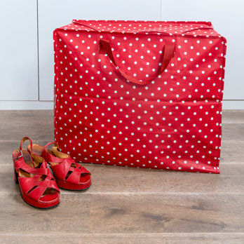 sac de rangement jumbo "retrospot" rouge