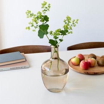 bottle vase (25cm) - amber