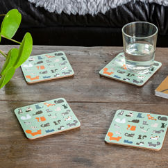 coasters (set of 4) - nine lives