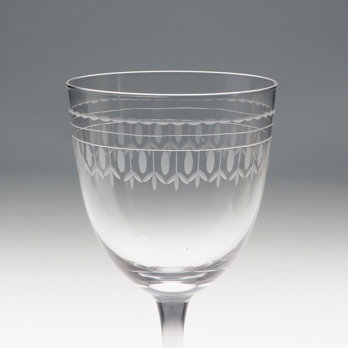 vintage-weingläser mit eingeritztem design 250ml (2-er set) - klar