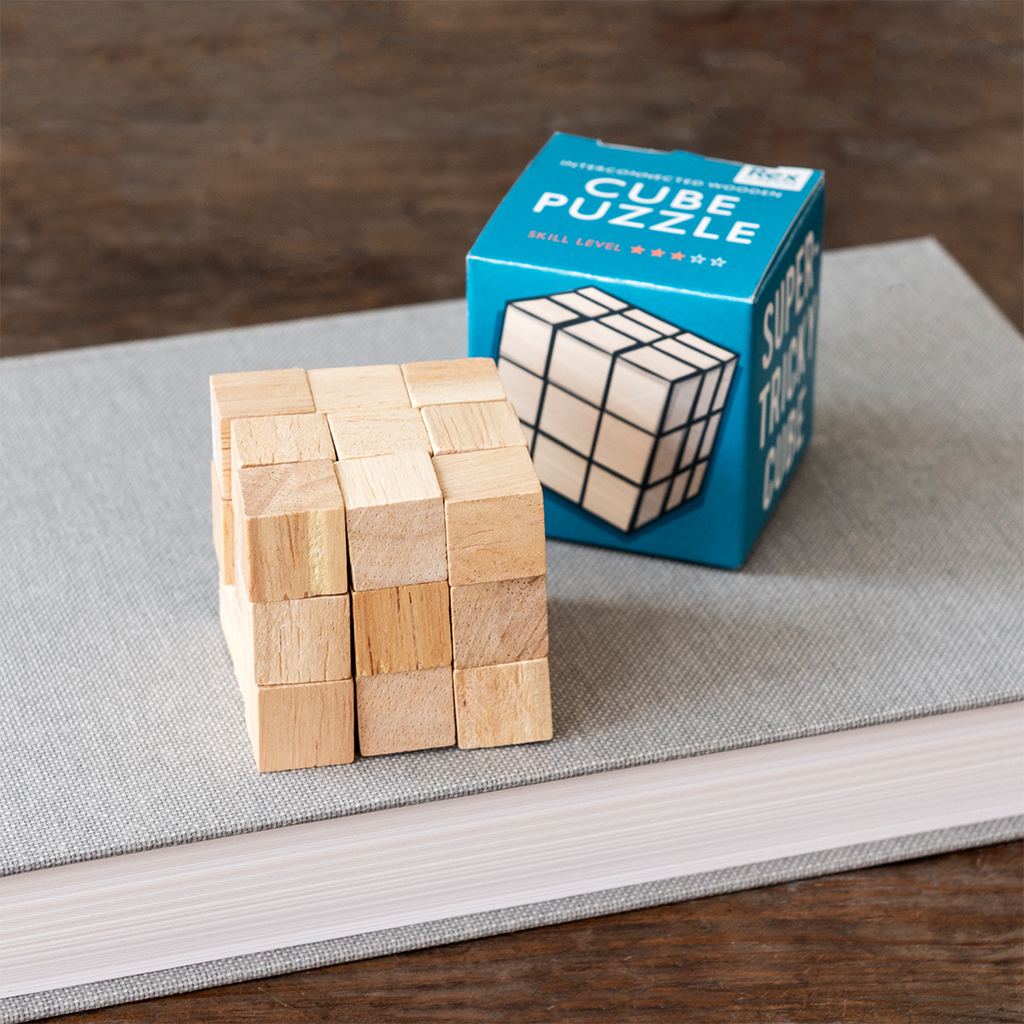 geschicklichkeitsspiel aus holz - cube