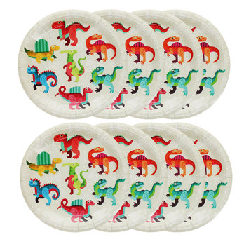 paper plates (pack of 8) - baby dinos