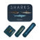 children's plasters in a tin (30 pcs) - sharks
