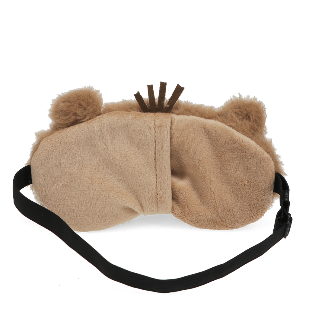plush travel eye mask - capybara