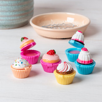 baume à lèvres parfumé mini baies (assortiment) - cupcake