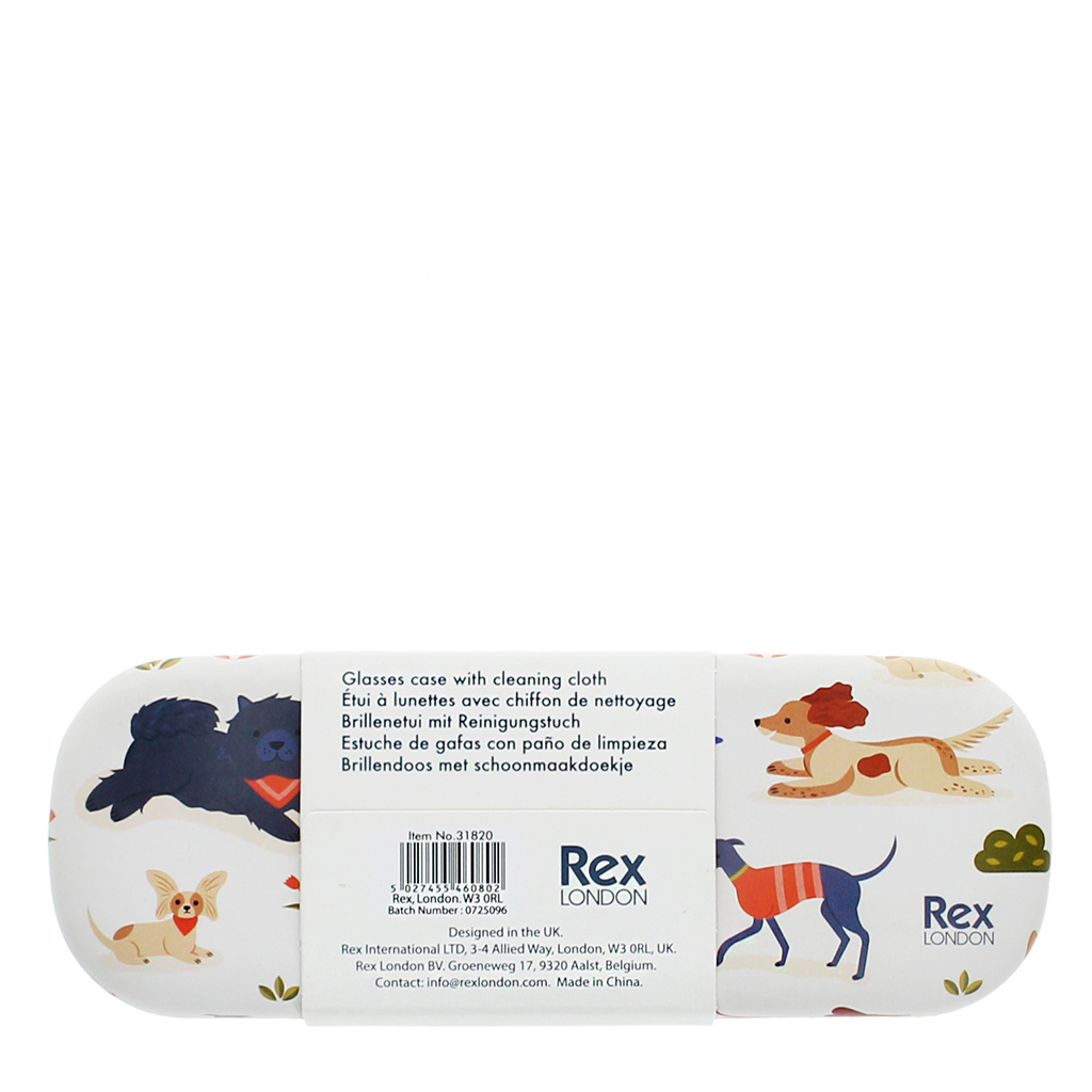 glasses case & cleaning cloth - dog park