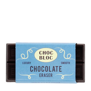 chocolate bar eraser - brown