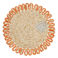 corn husk placemat - orange