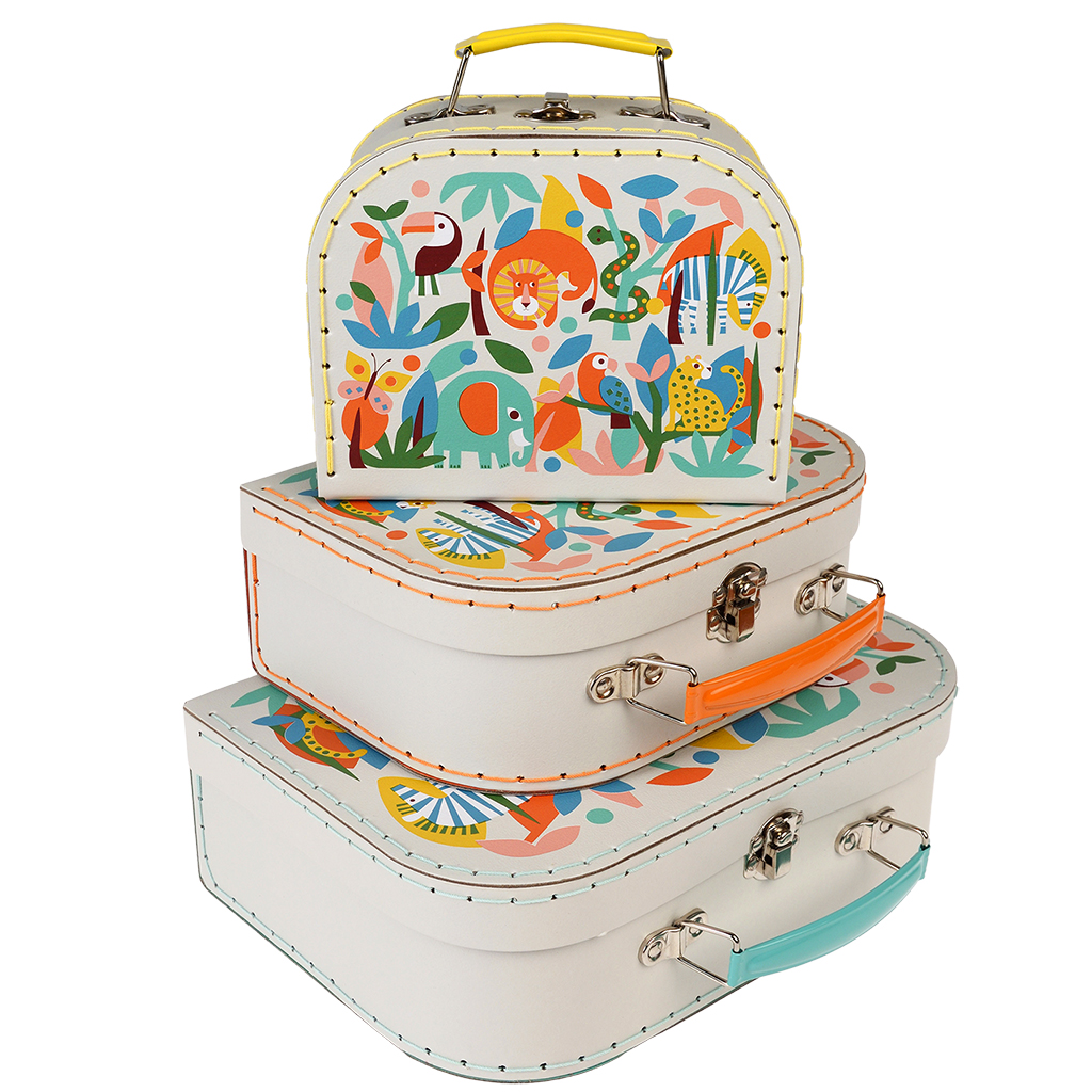 storage cases (set of 3) - wild wonders