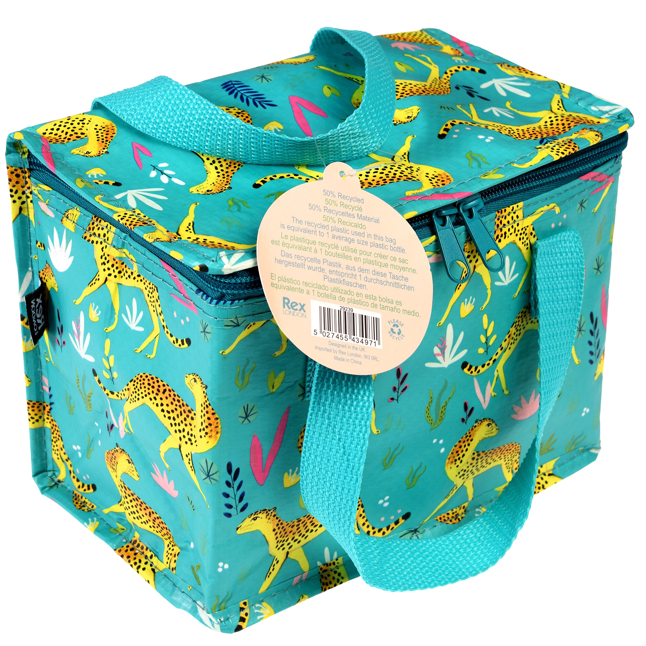 insulated lunch bag - cheetah