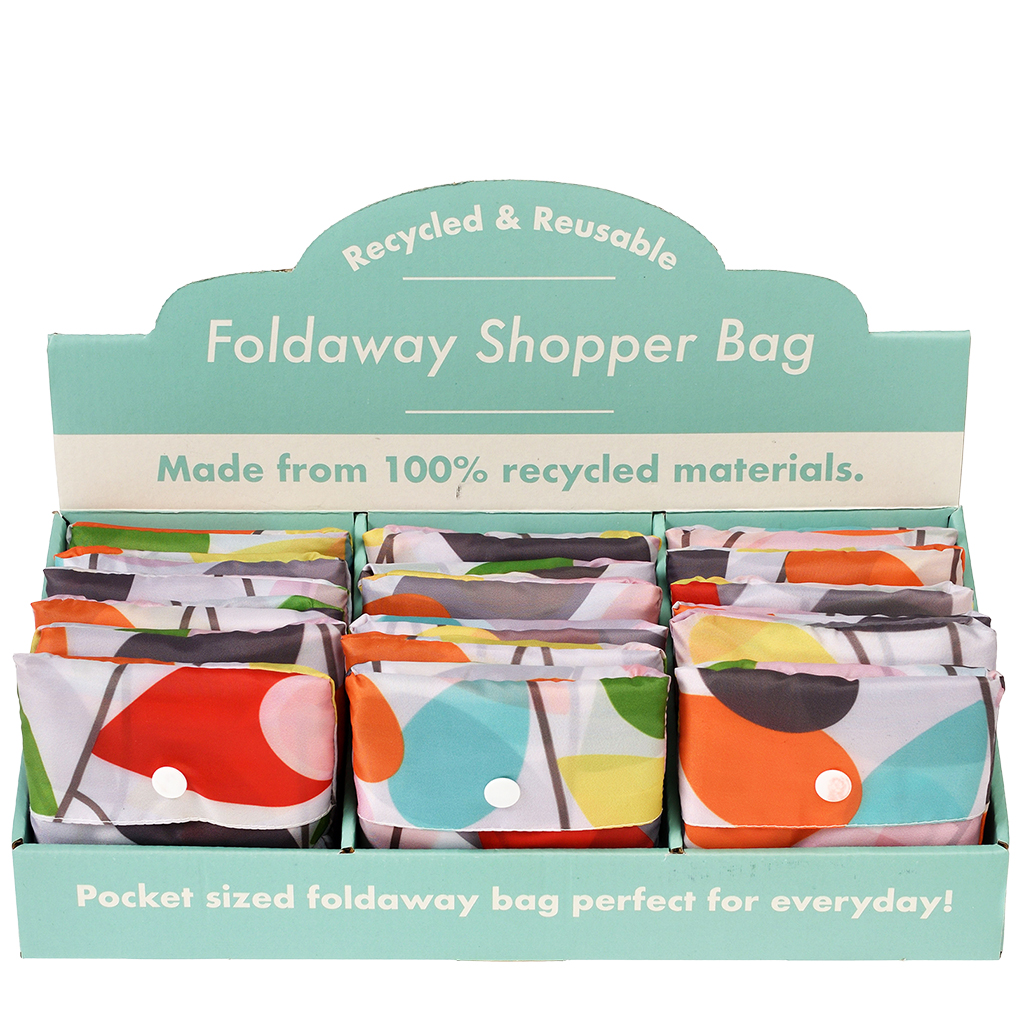 sac à provisions pliable recyclé vintage ivy