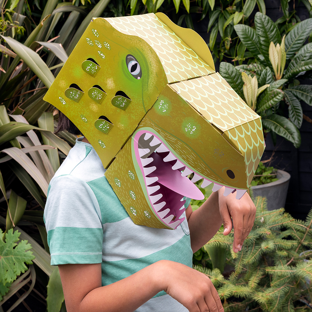 make your own dinosaur head