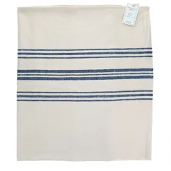 tischdecke aus reinem belgischem leinen (120 x 180 cm) – blau gestreift tischdecke aus reinem belgischem leinen (120 x 180 cm) – blau gestreift