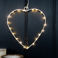 small metal heart led light (14cm)