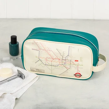 wash bag - tfl heritage tube map wash bag - tfl heritage tube map