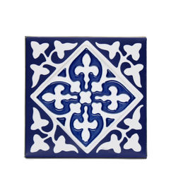 ceramic coasters (set of 2) - blue