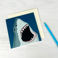 carte de voeux requins
