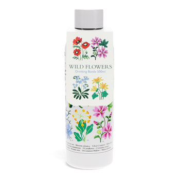 stainless steel drinks bottle 500ml - wild flowers