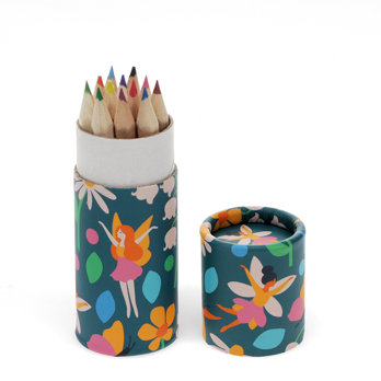 crayons à colorier fairies in the garden (ensemble de 12)