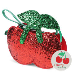 glitzer-handtasche - cherry