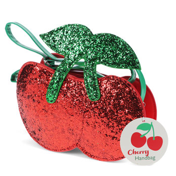 glitzer-handtasche - cherry