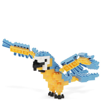 kit de construction d'animal en micro-briques - macaw