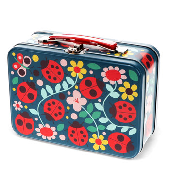 coffret en métal blanc - ladybird