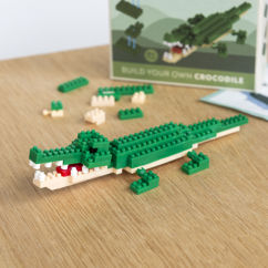 kit de construction d'animal en micro-briques - crocodile