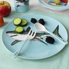 children's melamine plate - sharks
