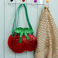 glitzer-handtasche - cherry
