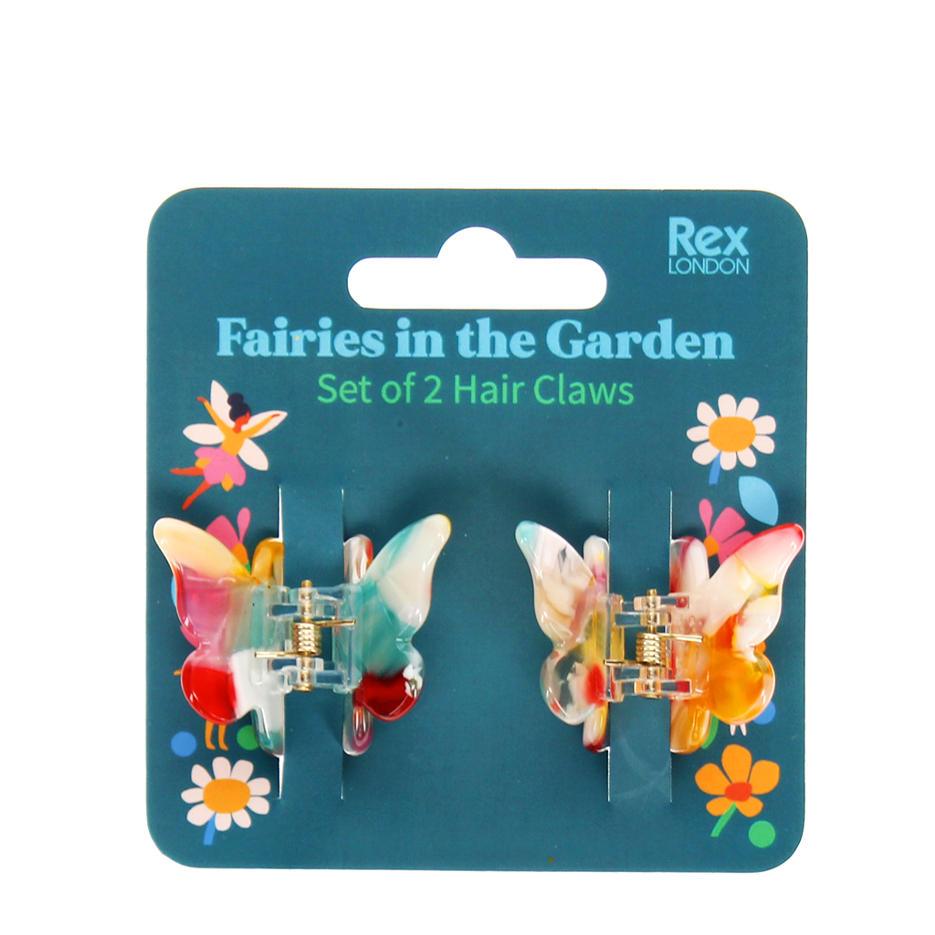 mini butterfly hair claw clips (set of 2) - fairies in the garden