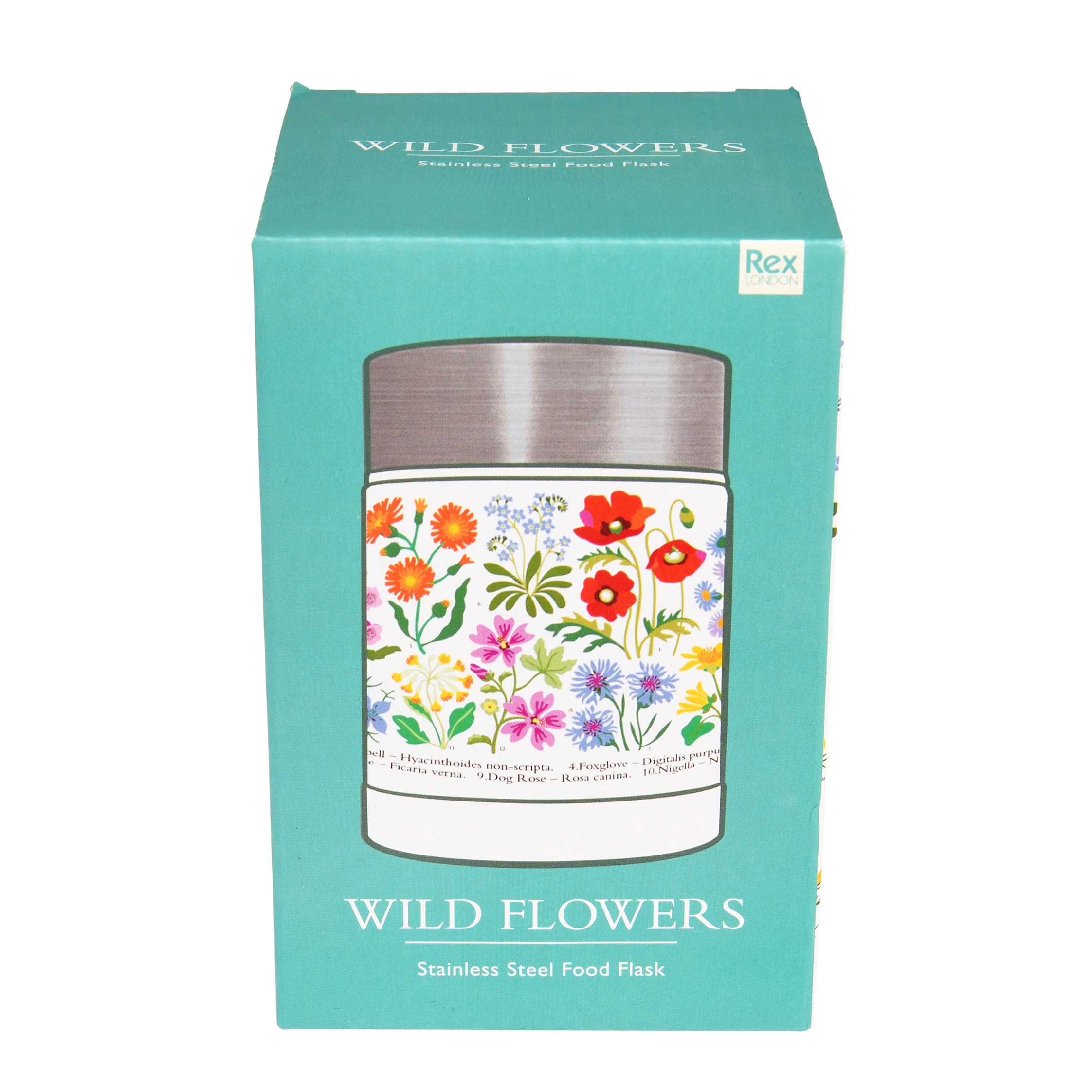 flacon alimentaire inox wild flowers