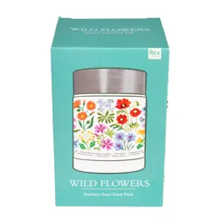 stainless steel food flask - wild flowers stainless steel food flask - wild flowers