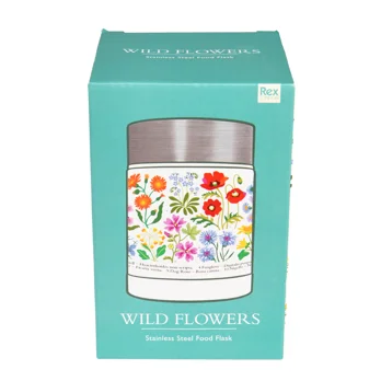 stainless steel food flask - wild flowers stainless steel food flask - wild flowers
