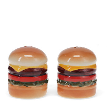 ceramic salt and pepper shakers - burgers