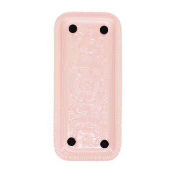 rectangular enamel trinket tray - soft pink
