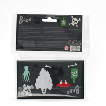 set of mini stamps - spooky 