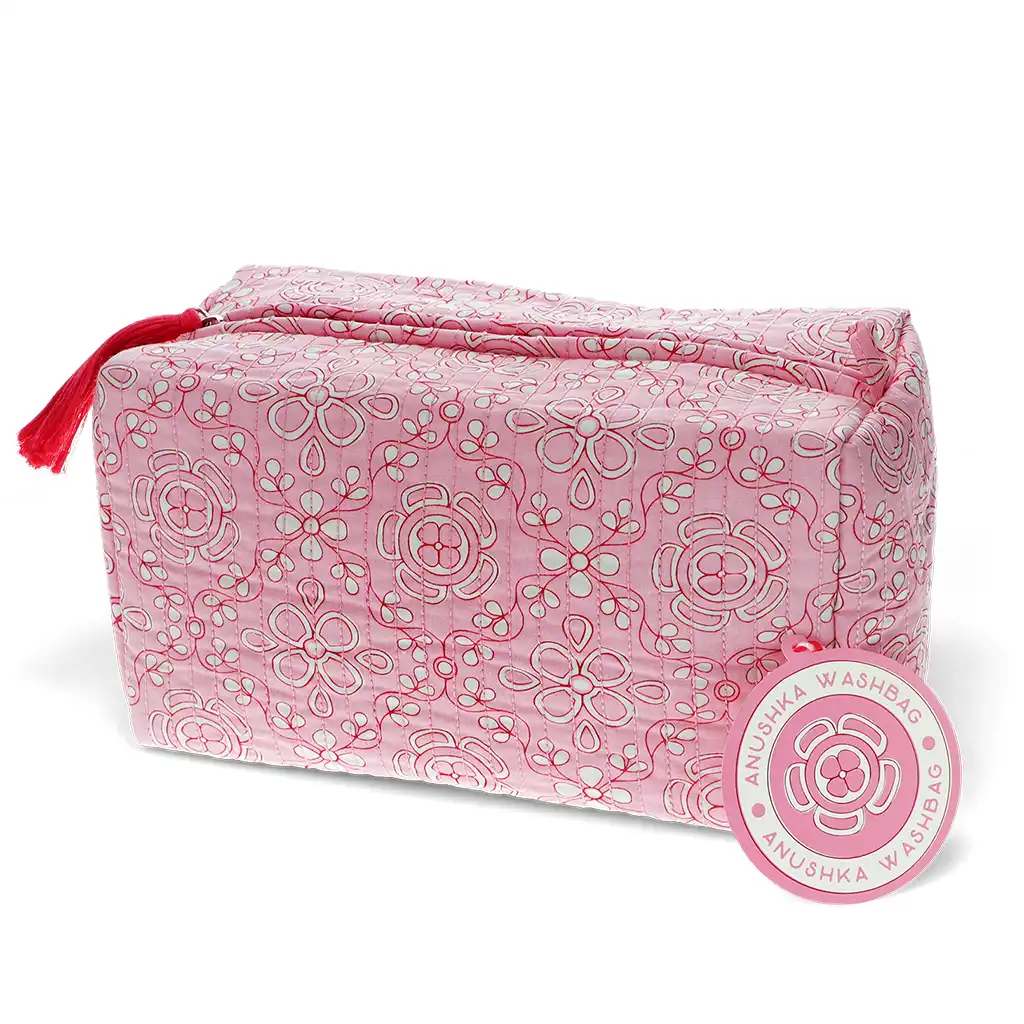 quilted wash bag - anushka